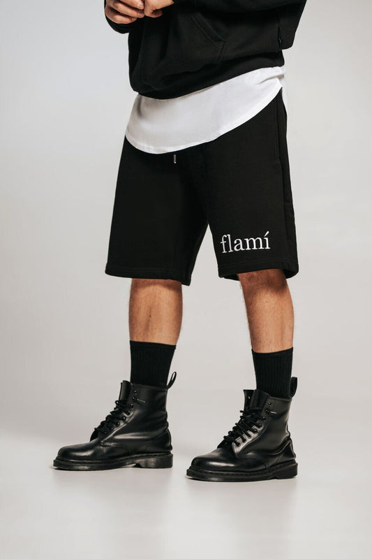 Oversized Shorts - Black White