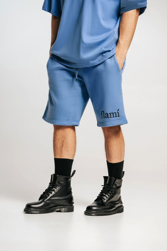 Oversized Shorts - Blue Black